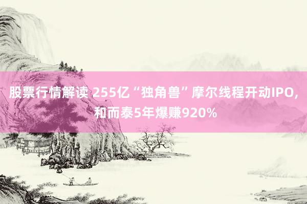 股票行情解读 255亿“独角兽”摩尔线程开动IPO, 和而泰5年爆赚920%