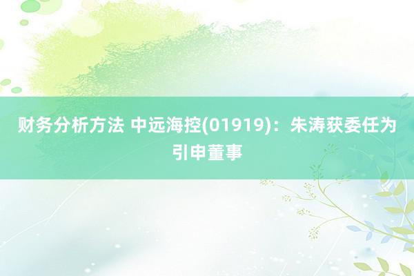 财务分析方法 中远海控(01919)：朱涛获委任为引申董事