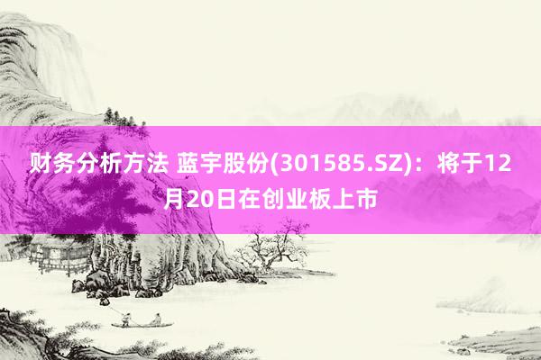 财务分析方法 蓝宇股份(301585.SZ)：将于12月20日在创业板上市