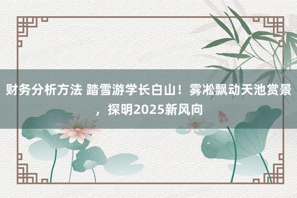 财务分析方法 踏雪游学长白山！雾凇飘动天池赏景，探明2025新风向