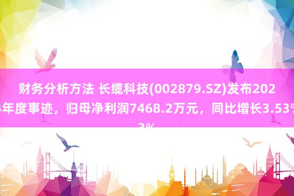 财务分析方法 长缆科技(002879.SZ)发布2024年度